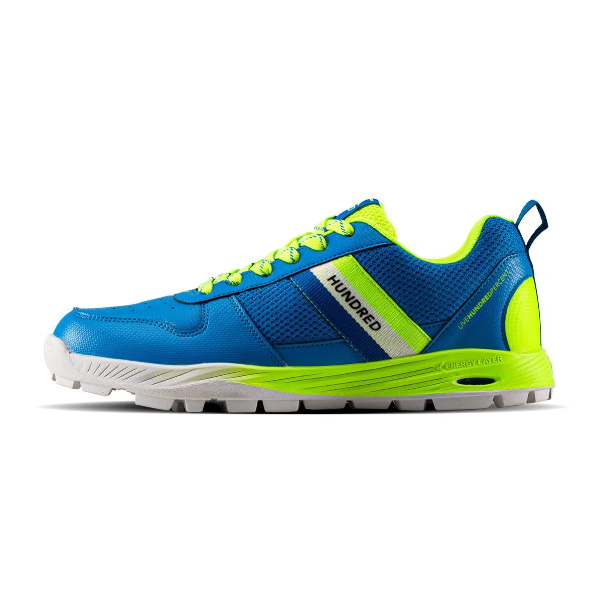 Hundred PitchStrike Cricket Shoes | Multi-Surface Grip with TerraSpike Outsole | Energy Layer Midsole for Cushioning and Support | Lightweight, Breathable