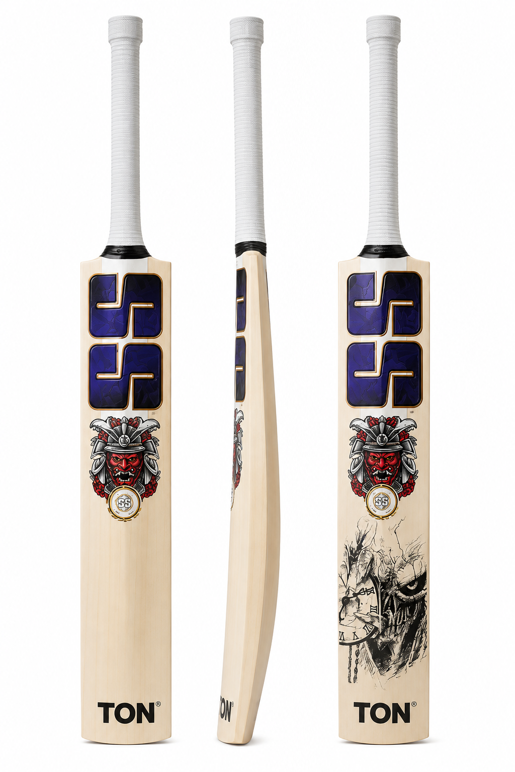 SS Devil Kashmir Willow Cricket Bat | Premium Kashmir Willow Cricket Bat for Leather & Tennis Ball | Size 4 to Full Size