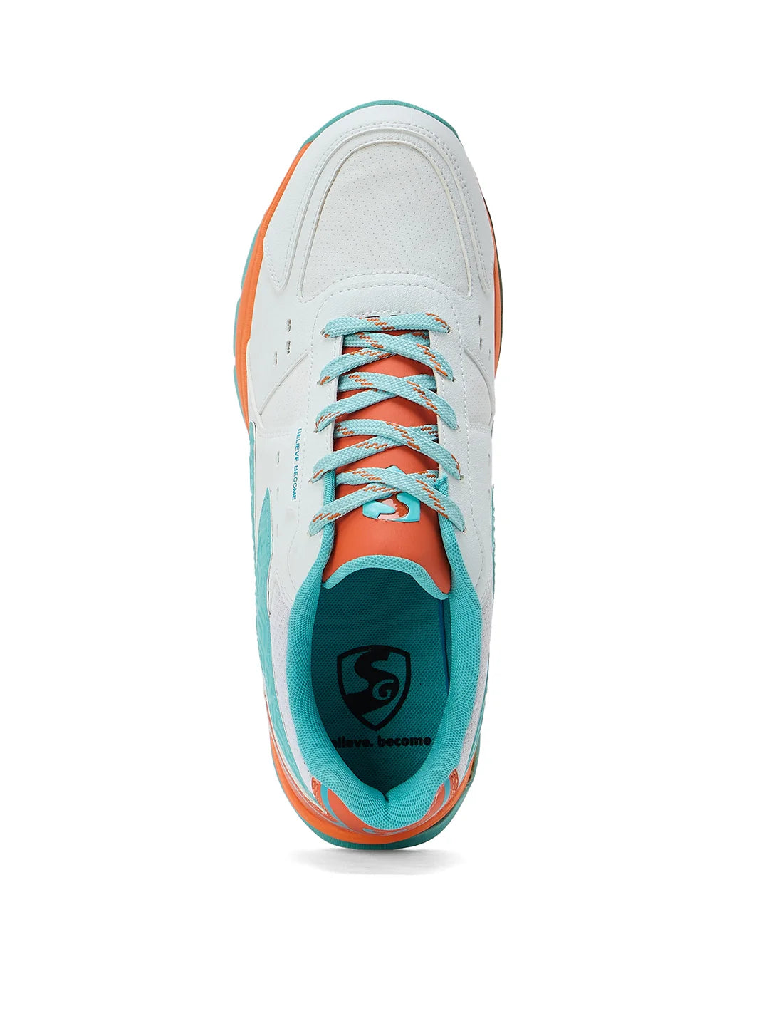 SG CLUB EVO Shoes White/Orange/Aqua