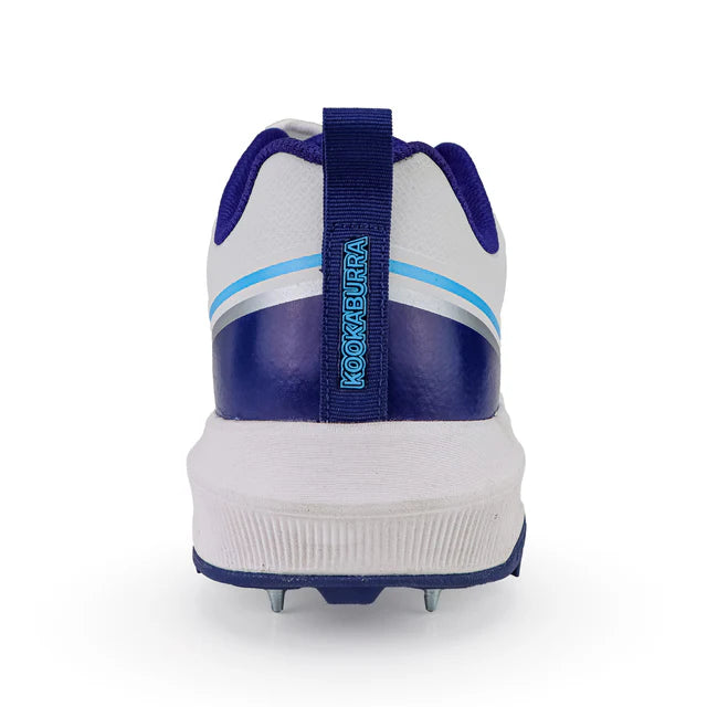 KB Pro Cricket Shoes | Professional Lightweight Cricket Shoes for Batting, Bowling & Fielding | Blue/White