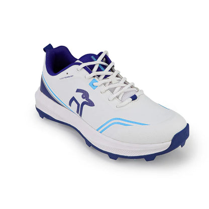 KB Pro Cricket Shoes | Professional Lightweight Cricket Shoes for Batting, Bowling & Fielding | Blue/White