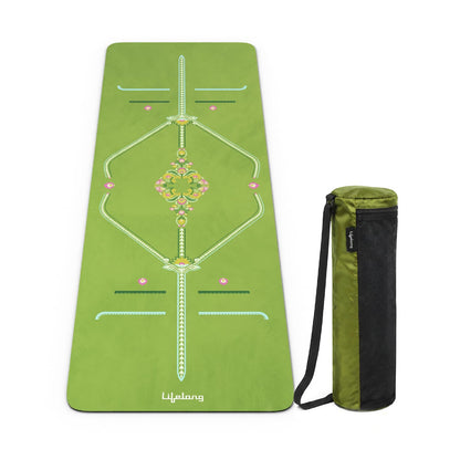 Lifelong 6mm Dual Color TPE Material Anti-Slip Yoga Mat for Home, Gym, Yoga, Workout and Exercise for Women & Men (6 Months Warranty,Llym115), Navy Blue/Blue
