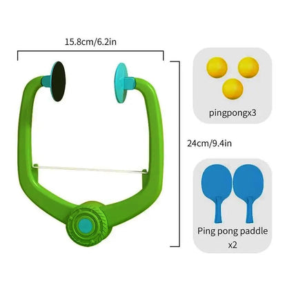 Door Hanging Table Tennis Trainer for Kids | Indoor Ping Pong Game Set with 2 Rackets and 5 Balls | Fun Sports Toy for Boys and Girls Ages 5 Plus | Safe Non-Toxic Indoor Play Activity
