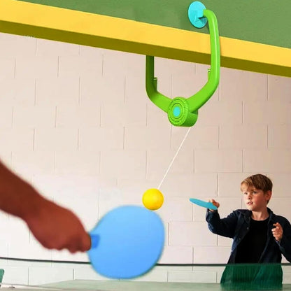 Door Hanging Table Tennis Trainer for Kids | Indoor Ping Pong Game Set with 2 Rackets and 5 Balls | Fun Sports Toy for Boys and Girls Ages 5 Plus | Safe Non-Toxic Indoor Play Activity