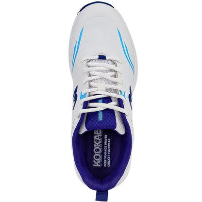 KB Pro Cricket Shoes | Professional Lightweight Cricket Shoes for Batting, Bowling & Fielding | Blue/White
