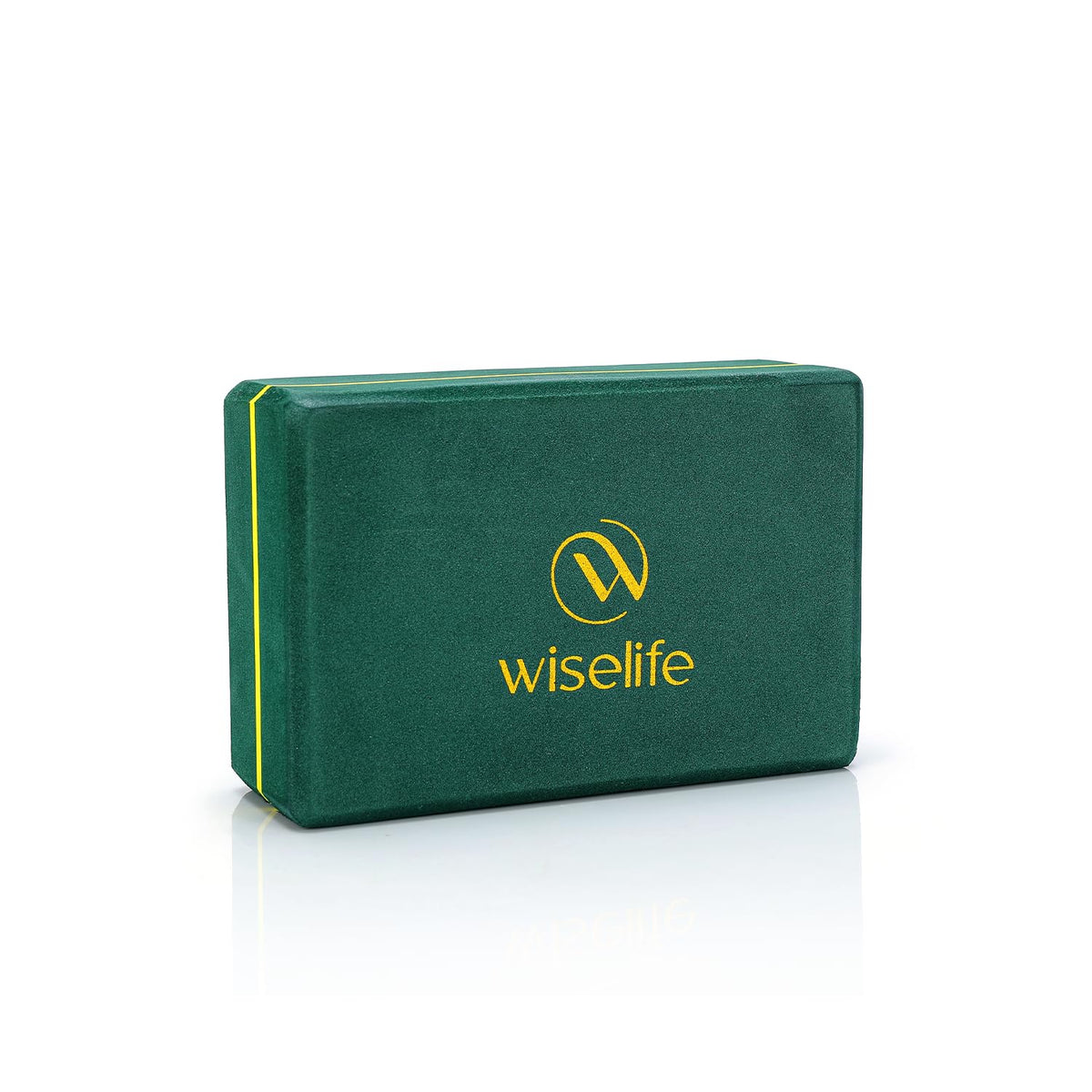 WiseLife Bottle Green Yoga Block | Yoga Brick, High Density Premium EVA Foam Material, Soft Surface for balance, support & performance, Yoga Props(Pack of 1, Extra Large Size)