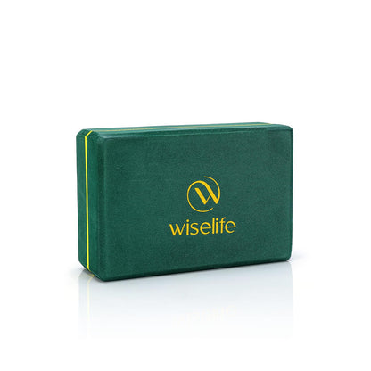 WiseLife Bottle Green Yoga Block | Yoga Brick, High Density Premium EVA Foam Material, Soft Surface for balance, support & performance, Yoga Props(Pack of 1, Extra Large Size)