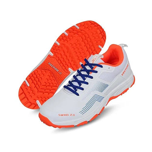 Vector X Swing 2.0 Cricket Shoes for Men & Boys | Lightweight Cricket Sports Shoes with Rubber Outsole, EVA Cushioning & Secure Fit