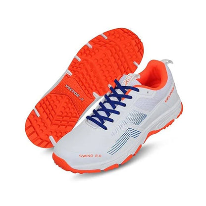 Vector X Swing 2.0 Cricket Shoes for Men & Boys | Lightweight Cricket Sports Shoes with Rubber Outsole, EVA Cushioning & Secure Fit