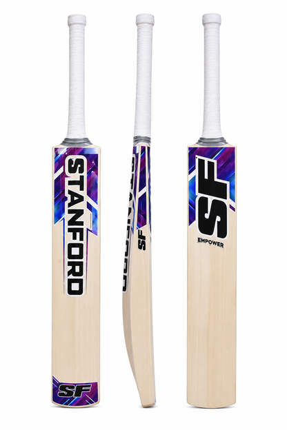 SF Empower Kashmir Willow Cricket Bat | Premium Kashmir Willow Cricket Bat for Leather & Tennis Ball | Size 4 to Full Size