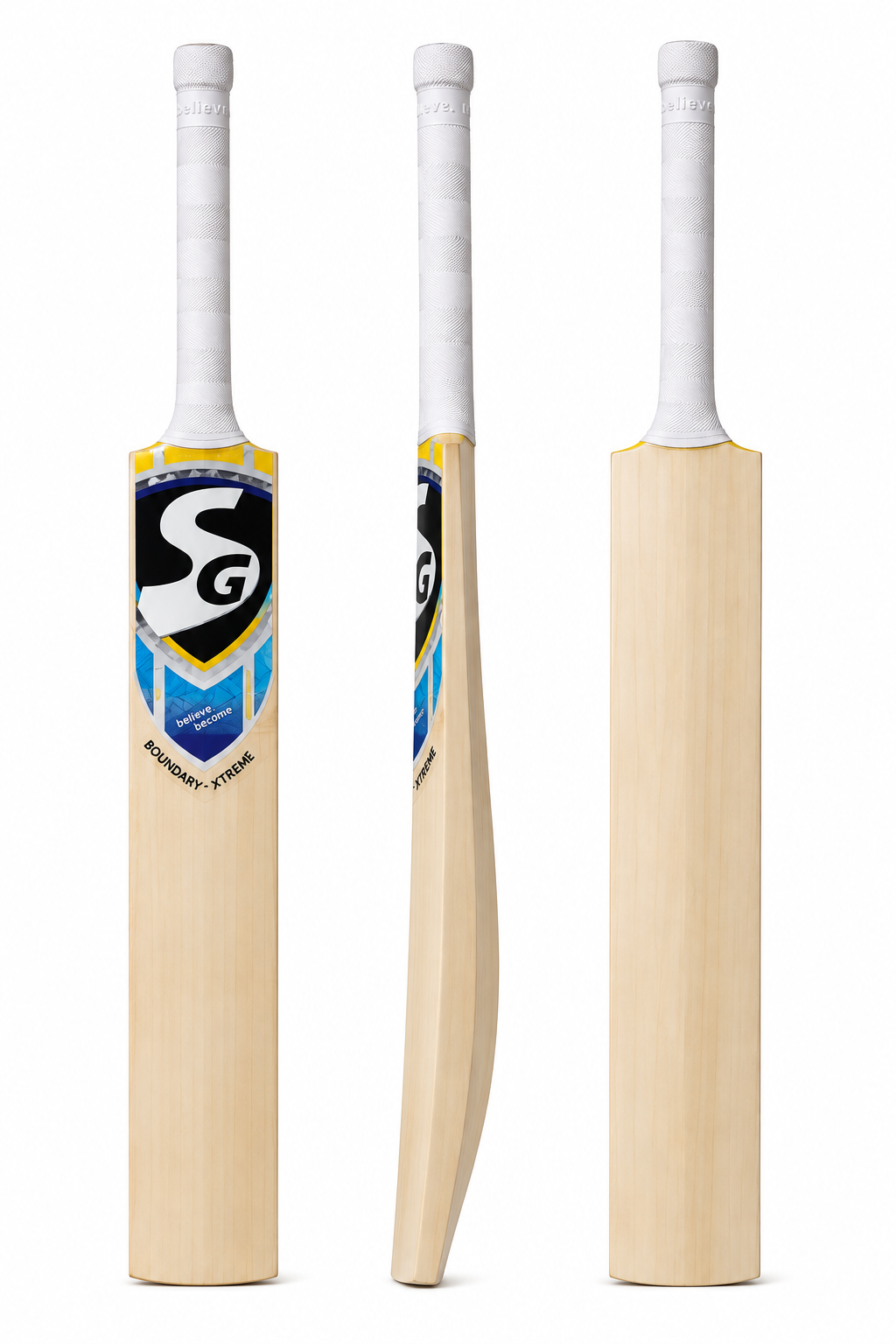 SG Boundary Xtreme Kashmir Willow Cricket Bat | Premium Kashmir Willow Cricket Bat for Leather & Tennis Ball | Size 4 to Full Size
