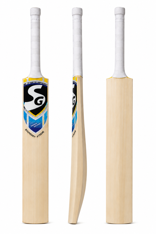 SG Boundary Xtreme Kashmir Willow Cricket Bat | Premium Kashmir Willow Cricket Bat for Leather & Tennis Ball | Size 4 to Full Size