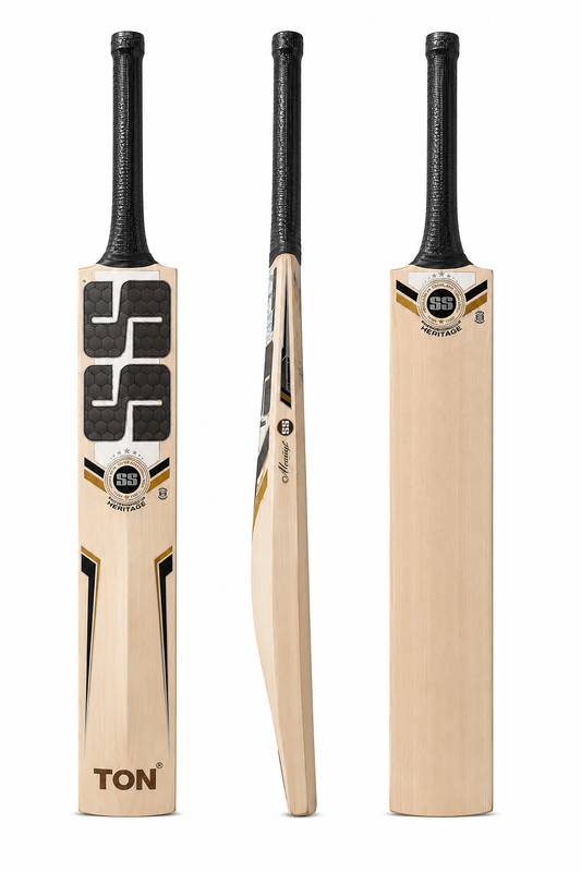 SS Heritage English Willow Cricket Bat | Premium Grade English Willow Professional Cricket Bat | Size 4 to Full Size