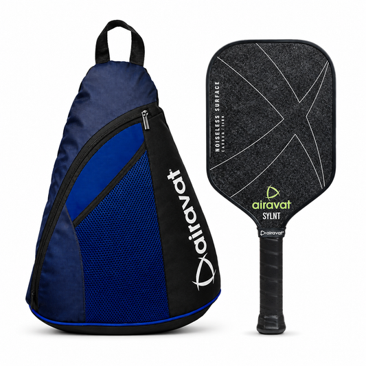 Airavat Sylnt Pickleball Paddle | Premium Carbon Composite Pickleball Racket for Professional & Tournament Play | Black