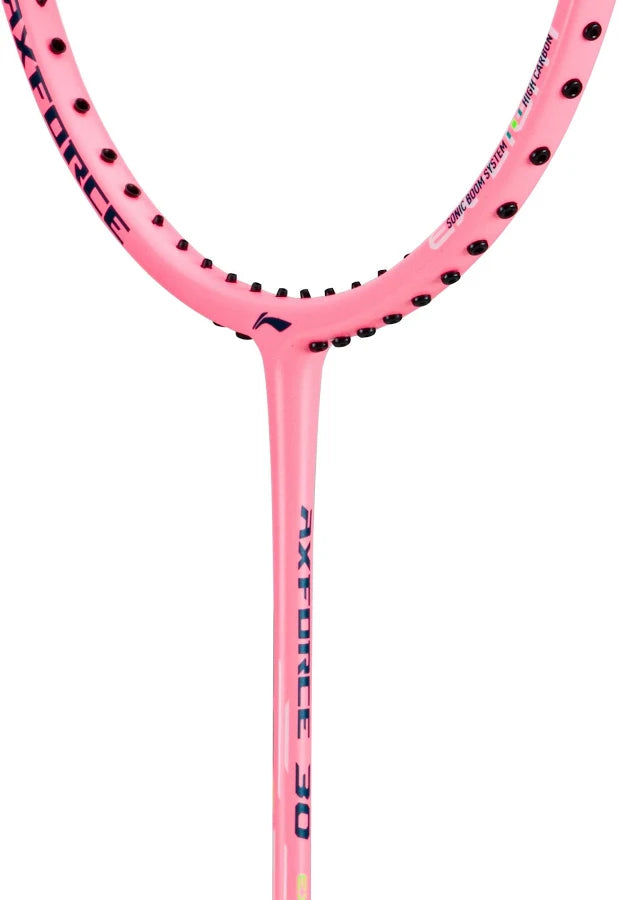 Li-Ning Axforce 30 Badminton Racket | High-Modulus Carbon Fiber Professional Badminton Racquet | Pink