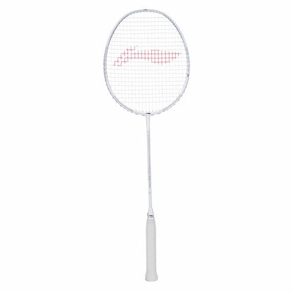 Li-Ning Turbo Charging Marshal Unstrung Badminton Racket | Professional Carbon Fiber Badminton Racquet | White