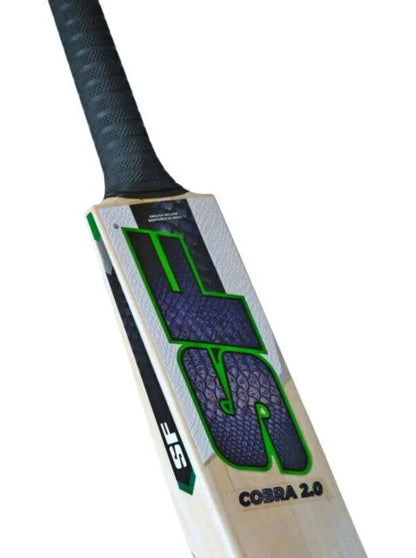 SF Cobra 2.0 Kashmir Willow Cricket Bat | Premium Kashmir Willow Cricket Bat for Leather & Tennis Ball | Size 4 to Full Size