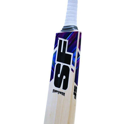 SF Empower Kashmir Willow Cricket Bat | Premium Kashmir Willow Cricket Bat for Leather & Tennis Ball | Size 4 to Full Size