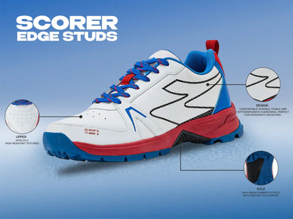 SG SCORER EDGE Shoes White/Red