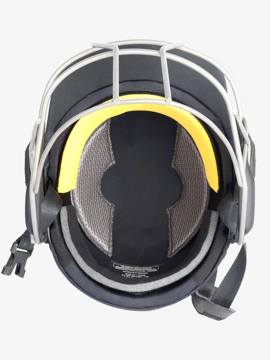 Shrey Masterclass Air 2.0 Cricket Helmet with Stainless Steel Visor | Professional Batting Helmet | Navy