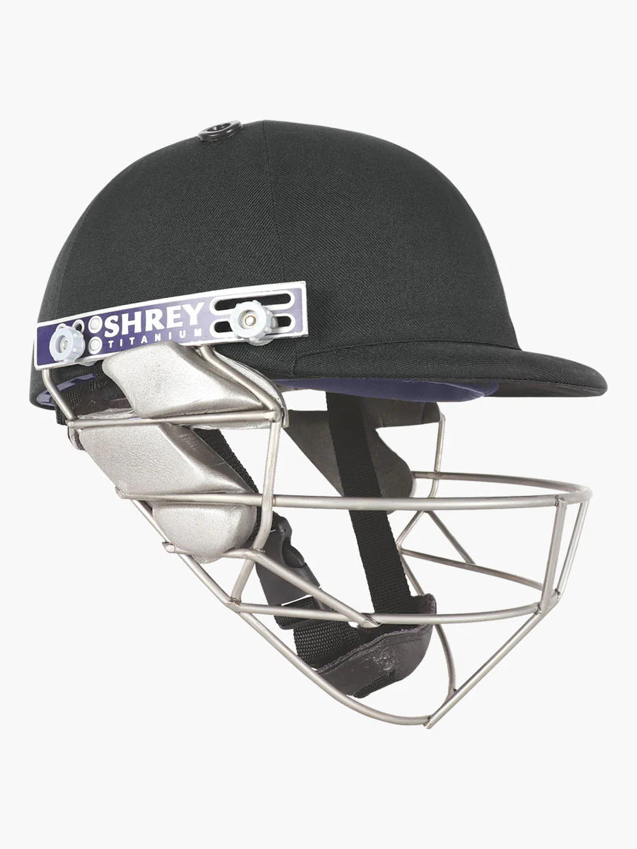 Shrey Pro Guard Titanium 2.0 Cricket Helmet | Professional Titanium Grill Batting Helmet | Navy