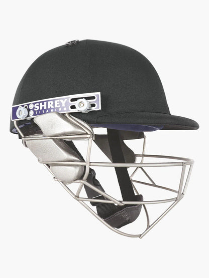 Shrey Pro Guard Titanium 2.0 Cricket Helmet | Professional Titanium Grill Batting Helmet | Navy
