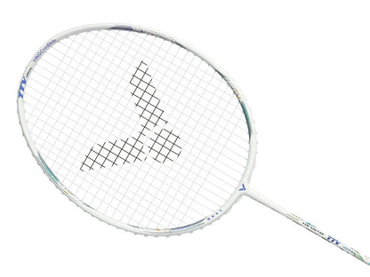 Victor Thruster TTY Ultima Badminton Racket | Professional High Modulus Graphite Power Racquet | White