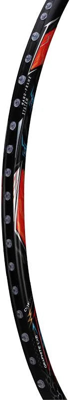Hundred Battle 1000 Badminton Racket | Professional Carbon Fiber Lightweight Badminton Racquet | Black & Blue