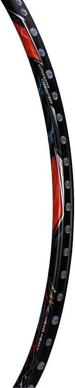Hundred Battle 1000 Badminton Racket | Professional Carbon Fiber Lightweight Badminton Racquet | Black & Blue